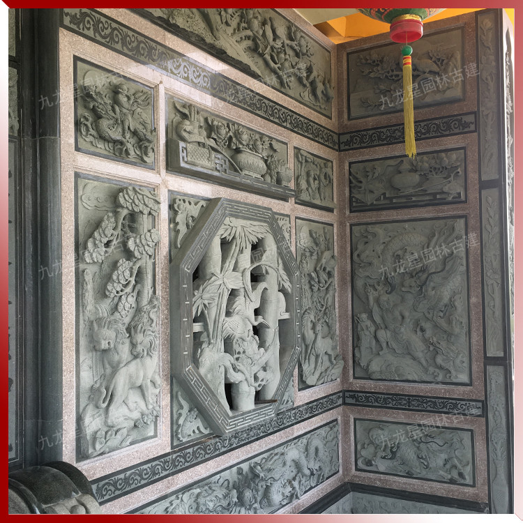 寺廟浮雕圖片